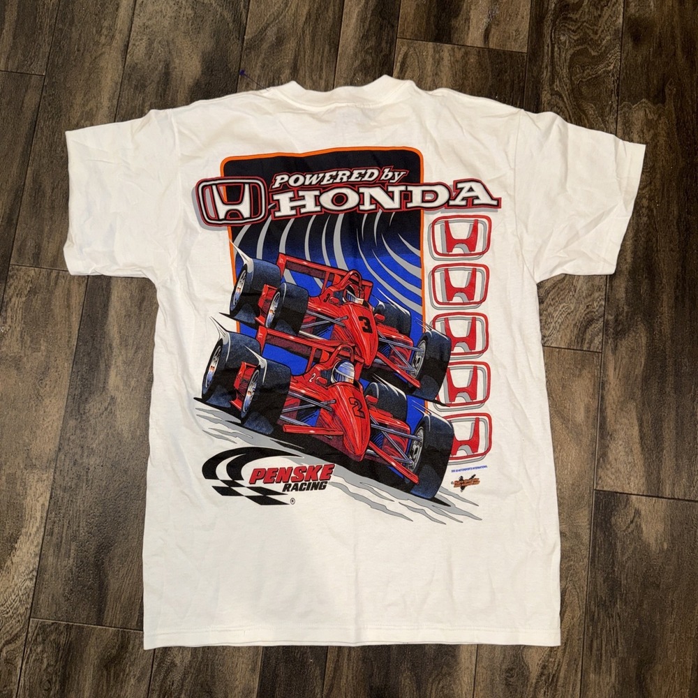 Penske Racing 100th Win Gil deFerran May‎ 27, 2000 T-shirt Back Graphic SZ M